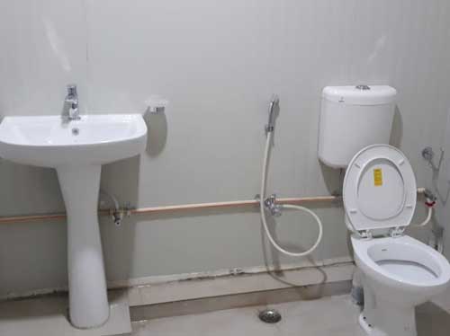 Prefabricated toilets