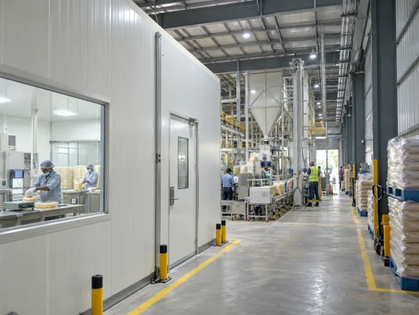 Pundri Grain Processing Panel Support Area