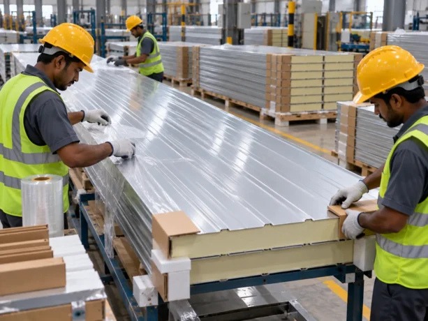 Purulia Sandwich Panel Protective Handling