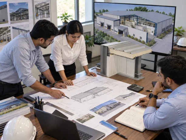 Sagar Industrial Building Sandwich Panel Project Planning
