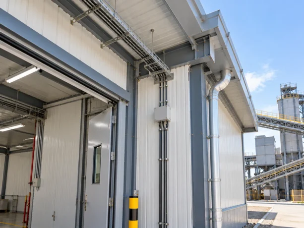 Satna Industrial Sandwich Panel Interface Detailing