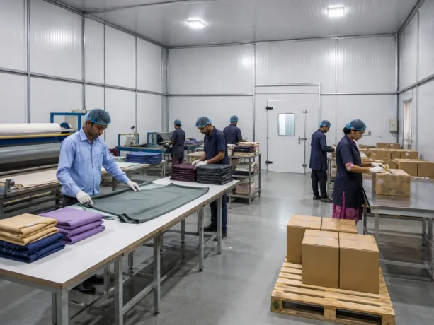 Shivpur Sandwich Panel Textile Packing Area