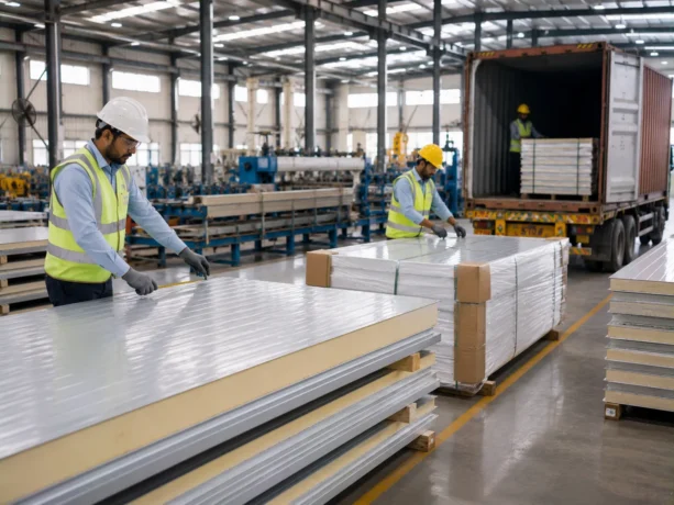 Sitapur Sandwich Panel Manufacturing Dispatch