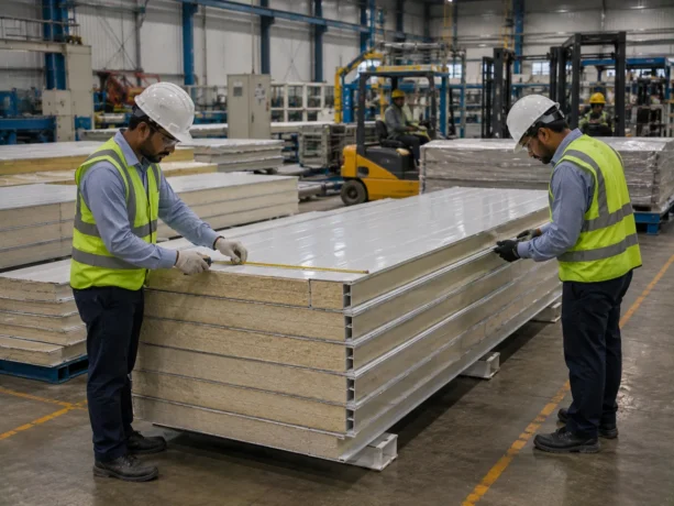 Solan Sandwich Panel Manufacturing Inspection
