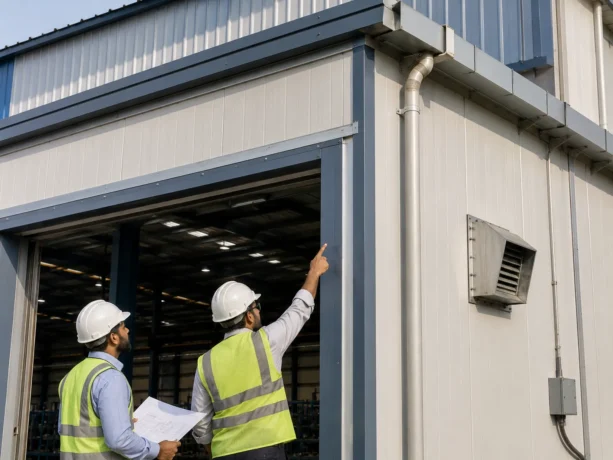 Sonipat Sandwich Panel Industrial Junction Detail