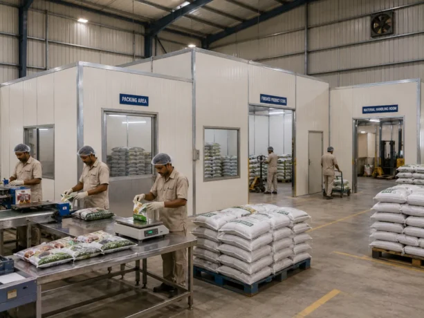 Sriganganagar Sandwich Panel Seed Packing Space