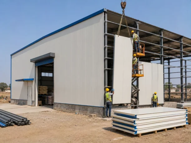 Udgir Prefabricated Sandwich Panel Construction
