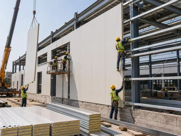 Unnao Sandwich Panel Installation Project