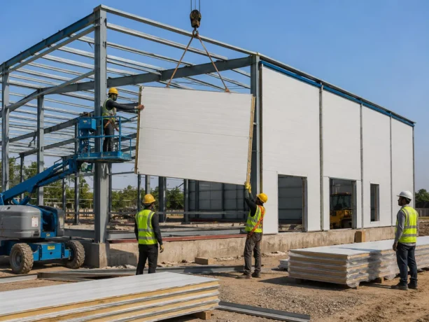 Wardha Sandwich Panel Installation Project