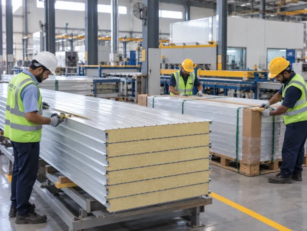 Pinjore Sandwich Panel Quality Packing Supply
