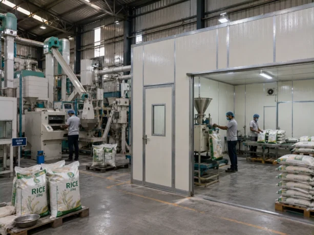 Sirpur Sandwich Panel Rice Processing Space