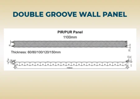 PUF/PIR Double Groove Cold Storage Wall Panels