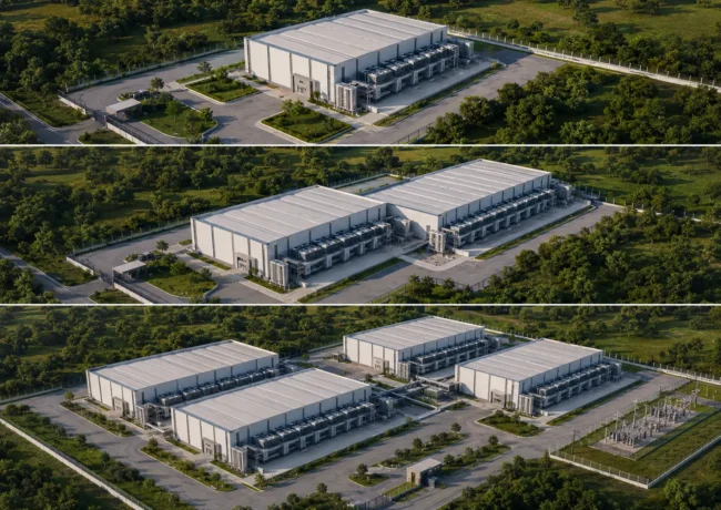 Industrial Campus Expansion Montage