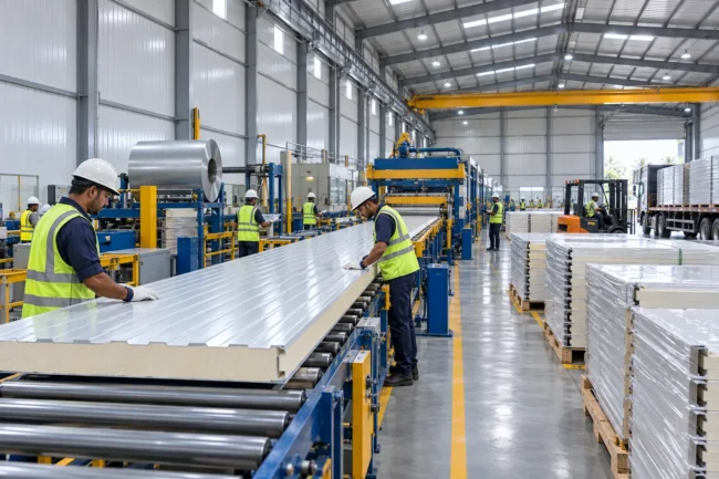 Sandwich Panel Manufacturing Support Kollam