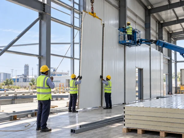 Thoothukudi Industrial Sandwich Panel Installation