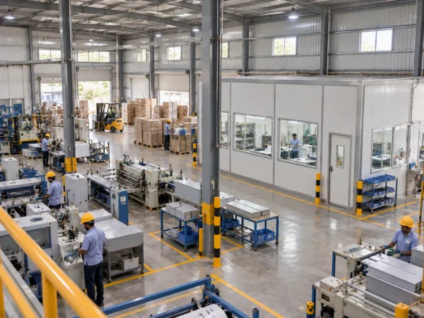 Tiruppur Textile Factory Sandwich Panel Spaces